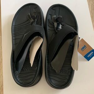 Hoka One One Black Sandals NWT